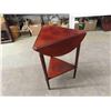 Image 5 : Triangle Shaped Drop Leaf Table - Top Spins to Lock 20" x 24" 