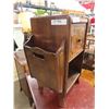 Image 2 : Wooden End Table/ Magazine Rack 11" x 19.5" x 24" 