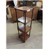 Image 2 : Interesting Wood 4 Tier Shelf with Drawer Stand 11.5" x 11.5" x 41" - Pennsylvania