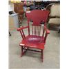 Image 1 : Painted Wood Rocking Chair - Plenty of Detail