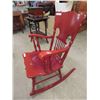 Image 3 : Painted Wood Rocking Chair - Plenty of Detail