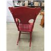 Image 4 : Painted Wood Rocking Chair - Plenty of Detail