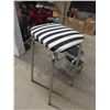 Image 3 : Chrome With Upholstered Seat 2 Step Kitchen Bench/ Stepper