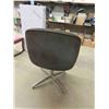 Image 3 : Steelcase Chrome Base Swivel Arm Chair with Upholstered Seat