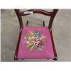 Image 3 : Rose back Rocking Chair with Needlepoint Look Upholstered Seat