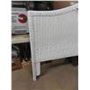 Image 2 : White Wicker Headboard 63" Wide 48" Tall