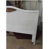 Image 3 : White Wicker Headboard 63" Wide 48" Tall