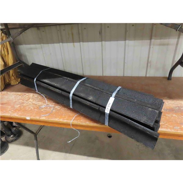 Heavy Duty Rubber Lawn Edging - 12 pcs total 48" Long