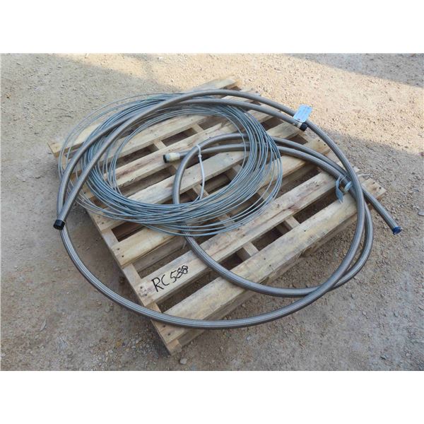 2pcs Stainless Steel Braided Hose, Roll of Metal Wire - Thick