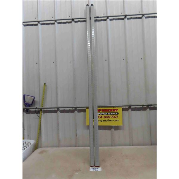 2 Metal Surveyor Rulers 75" Long - Numbers 4-75