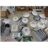 Image 6 : Variety of Electrical Parts; Partial Roll of Wire BX Cable, Switches, Light Sockets, 