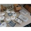 Image 7 : Variety of Electrical Parts; Partial Roll of Wire BX Cable, Switches, Light Sockets, 