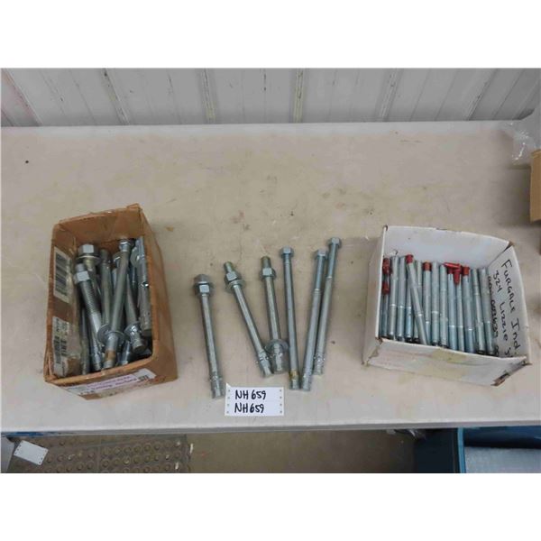 2 Boxes of Concrete Lag Bolts ; 7, 10, 12" Lengths