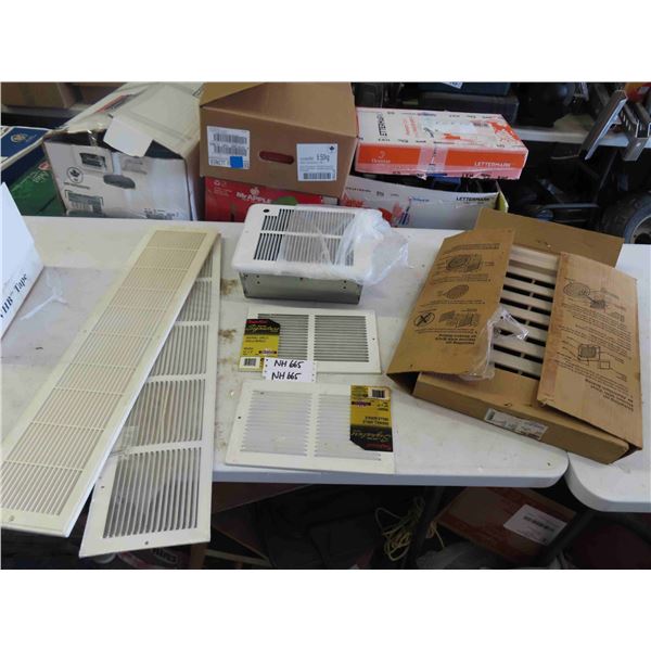 Bathroom Exhaust Fan + Assorted Vent Covers