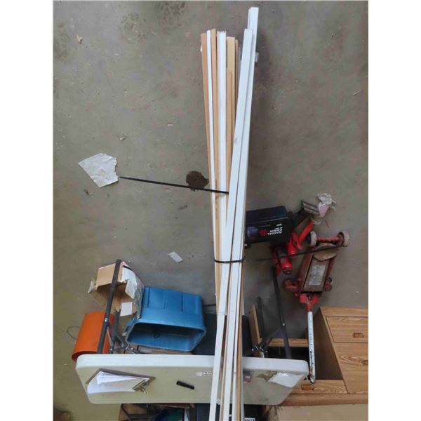 Bundle of Assorted Wood Trim + Edge + Stops Moldings