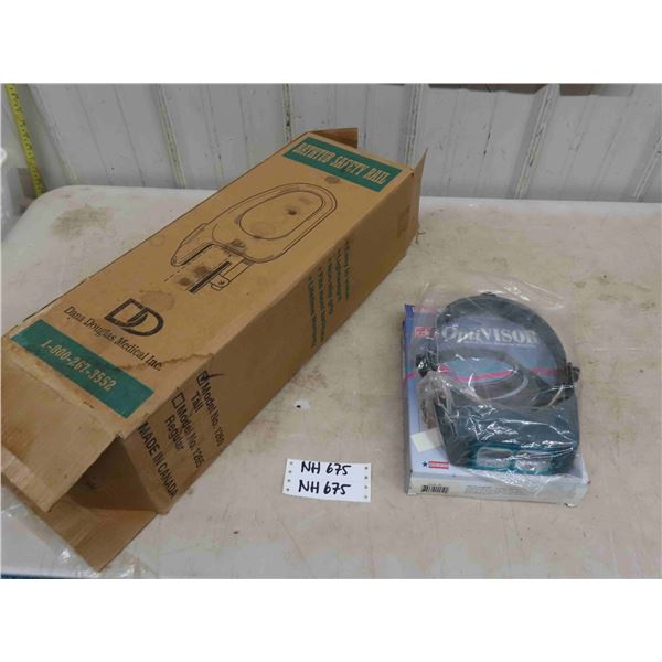 Bathroom Tub Safety Rail + Opt Vision Binocular Head Band