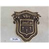 Image 1 : Very Heavy City of Winnipeg Buffalo Shield Bronze Plaque 15" x 15.5" 