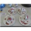 Image 2 : 4 Royal Albert Centennial Rose Tea Cup / Saucer + Small Plate Sets , 4 Assorted