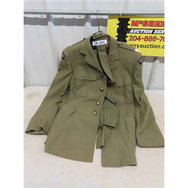 Royal Canada Army Service Corps Uniform 1949 Pattern Sz 14, 5'11" to 6' Jacket,