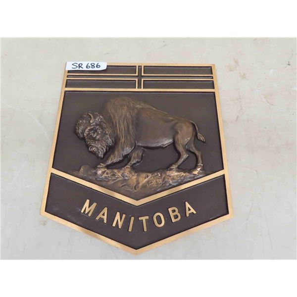 Very Heavy Province of Manitoba Bronze Plaque 13" x 15.5"