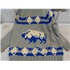 Image 5 : Vintage Wool Curling Sweater - Buffalos with St. Vital Curling Patch - Easy Sz L/ XL 
