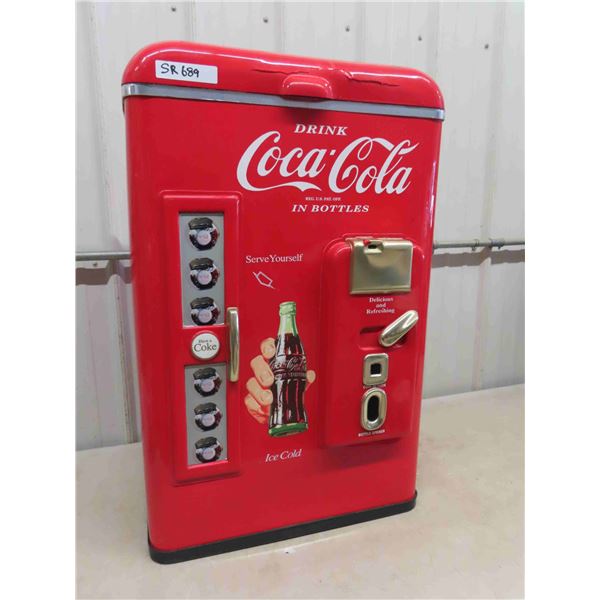 Plastic Coca-Cola Cooler Shaped Ice Box/ Store Display - Looks Like Old Machine, 