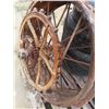 Image 3 : Vintage Steel Equipment Wheel with Gem + Chain Cog 10" x 34" 