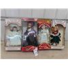 Image 1 : 4 Porcelain Dolls in Boxes 18" Tall