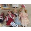 Image 5 : 10 Porcelain Dolls - 7 with Boxes 7" - 14" Tall