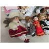 Image 4 : 14 Porcelain Dolls 8" to 12" Tall