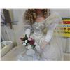 Image 3 : Porcelain Doll 35" tall with Wedding Dress