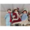 Image 2 : 12 Porcelain Dolls - Variety 16" Tall 