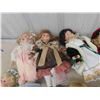 Image 3 : 12 Porcelain Dolls - Variety 16" Tall 