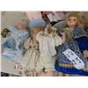 Image 4 : 12 Porcelain Dolls - Variety 16" Tall 