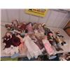 Image 1 : 13 Porcelain Dolls - Variety from 16" to 20" Tall 