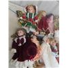 Image 2 : 13 Porcelain Dolls - Variety from 16" to 20" Tall 