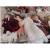 Image 5 : 13 Porcelain Dolls - Variety from 16" to 20" Tall 