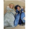 Image 2 : 4 Porcelain Dolls ; Cinderella, Snow White - 1 Snow White Doesn't Look So Good - 