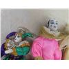 Image 2 : 3 Porcelain Clown Dolls or Mime 9" to 16" 