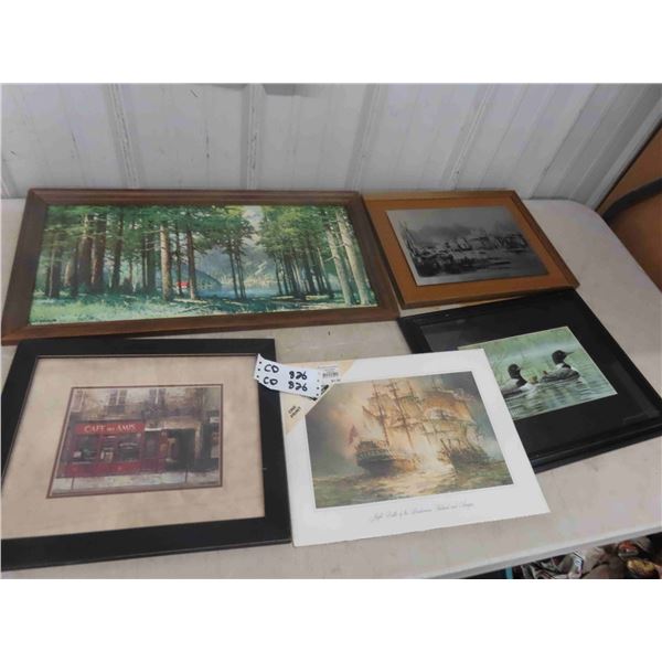 5 Pictures - Biggest 13" x 25" 