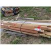 Image 5 : Bundle of Assorted Wood Trim + Moldings - Several 1 1/2" x 2" Assorted Length Boards