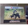 Image 2 : 2 Banners ; Suzuki King Quad 28" x 35" + Suzuki Eiger Quad 34" X 60" - Both Reversible