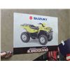 Image 4 : 2 Banners ; Suzuki King Quad 28" x 35" + Suzuki Eiger Quad 34" X 60" - Both Reversible