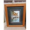 Image 2 : 4 Framed Wildlife Prints by Sue Coleman 14" x 17" 
