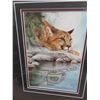 Image 3 : 4 Framed Wildlife Prints by Sue Coleman 14" x 17" 