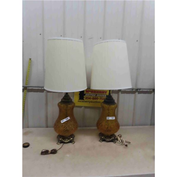 2 Table Lamps - Mid Century to Retro