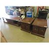 Image 1 : Coffee Table- Solid Wood 16" x 21" x 60" + 2 End Tables 21" x 22" x 27" 