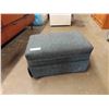 Image 1 : Super Comfortable Upholstered + Cushioned Ottoman 13" x 17" x 25" 