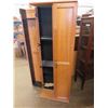 Image 3 : Upright 2 Door Storage Cabinet for DVDs + CDs 12.5" x 23" x 64" 