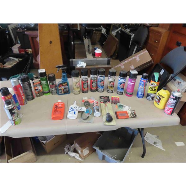 Automotive Products ; Cleaner + Lubes, Tester- All Seem Unopened + Full - Lots of Value